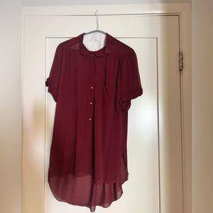Wilfred Aritzia silk top